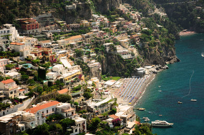 Positano - unusual view from east side.
