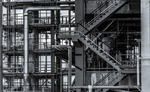 Low angle view of spiral stairs