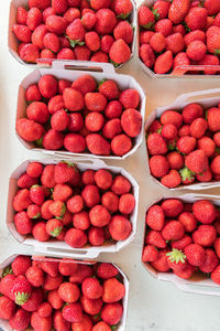 Full frame shot of strawberries