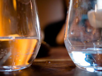 Close-up of wine in glass