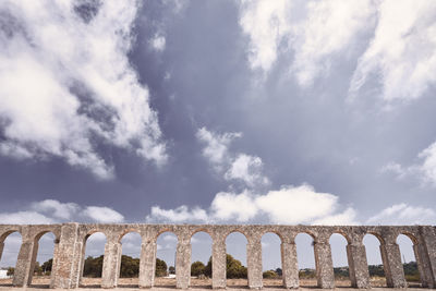 Low angle view of bridge against sky