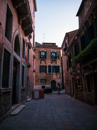 Low angle view of buildings against sky