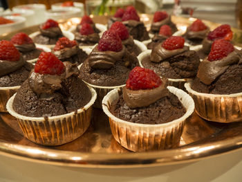 Close-up of dessert in plate