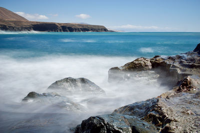 Scenic view of sea against sky