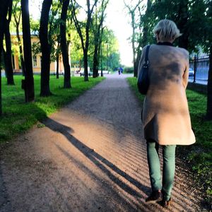 People walking on footpath
