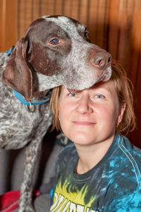 Close-up portrait of a dog