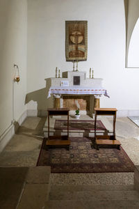 Table and chairs at home