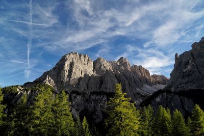 Panoramic view of mountains against sky