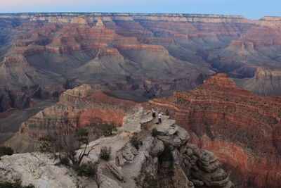 Scenic view of rocky mountains