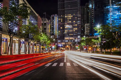 City street at night