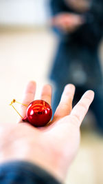 Close-up of human hand