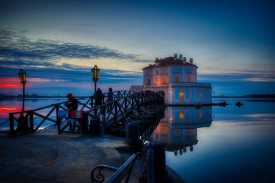 Casina vanvitelliana located on an islet of lake fusaro, in the municipality of bacoli.