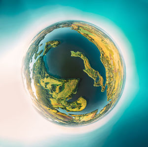 Close-up of crystal ball