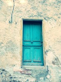 Close-up of closed door