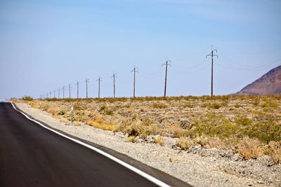 Remote landscape next to highway