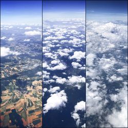 Aerial view of landscape against sky