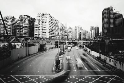 City street with buildings in background