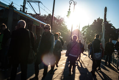 People at sunset