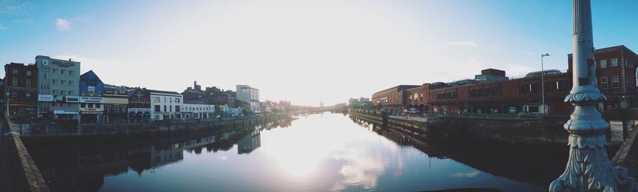 Reflection of built structures in water