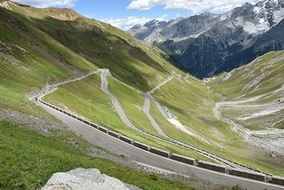 Scenic view of mountain road