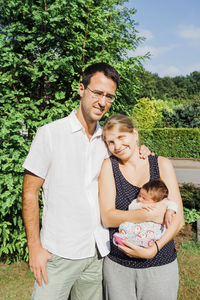 Portrait of smiling family