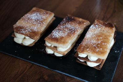 Close-up of food on cutting board