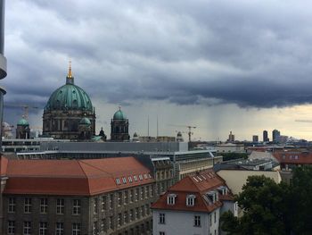 Cathedral against sky in city