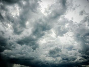 Low angle view of clouds in sky