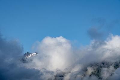 Low angle view of clouds in sky