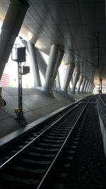 Railroad station platform