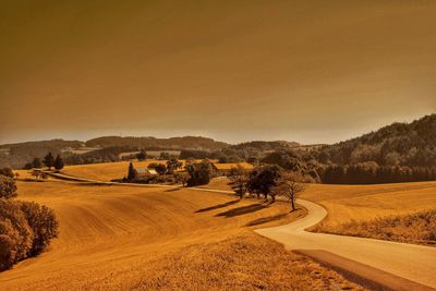 Scenic view of landscape against sky