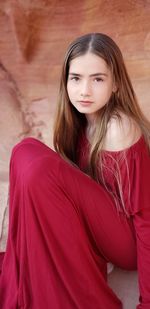 Portrait of beautiful young woman