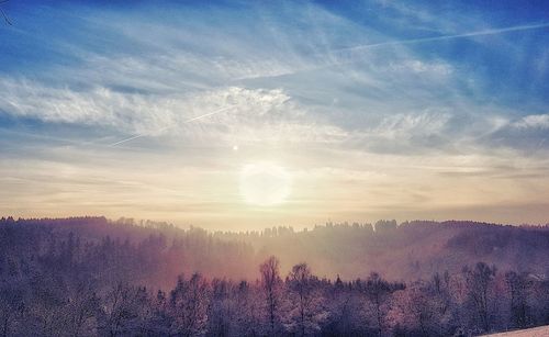 Scenic view of landscape against sky