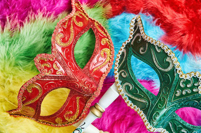 Close-up of multi colored decoration