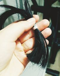 Close-up of human hand