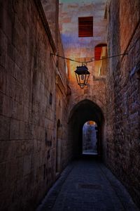 Interior of abandoned building