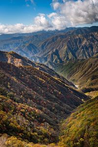 High angle view of valley