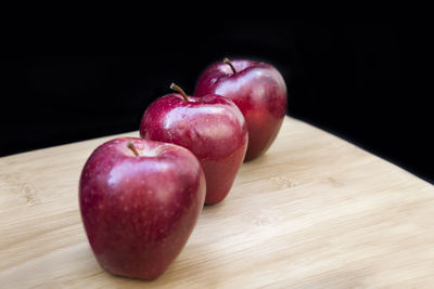 Close-up of apple on table