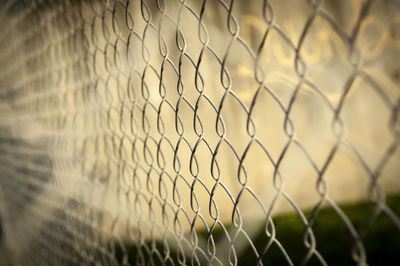 Close-up of chainlink fence