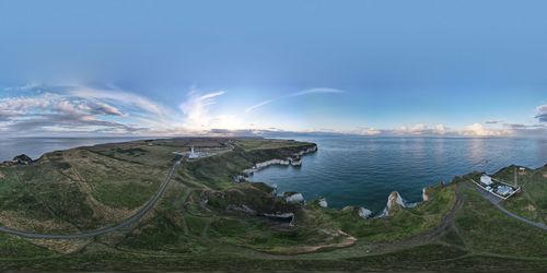 Panoramic view of sea against sky