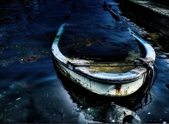 View of boats in water