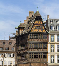 Idyllic impression showing the kammerzell house in strasbourg, a city at the alsace region in france