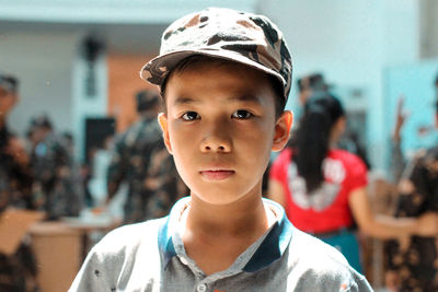 Close-up portrait of boy