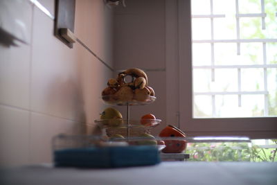 Close-up of food on table at home