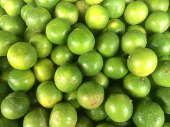 Full frame shot of lemons for sale in market