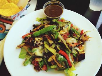 Close-up of food in plate