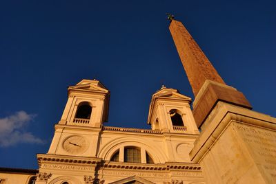 Trinità dei monti church on the top of spanish steps