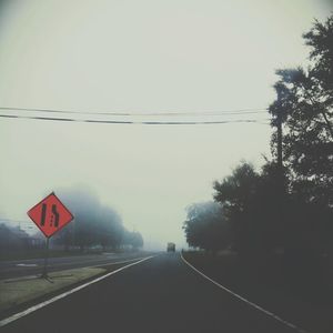 Road passing through country road