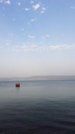 Scenic view of seascape against sky