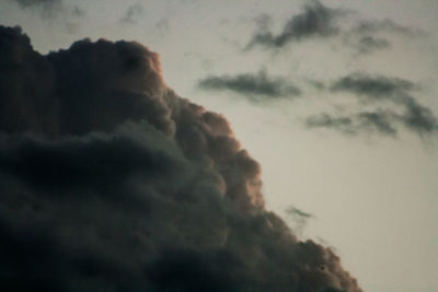 Low angle view of cloudy sky